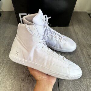 Flux Adapt High Top Trainers Barefoot Lifting Shoes White Men 6 Women 7